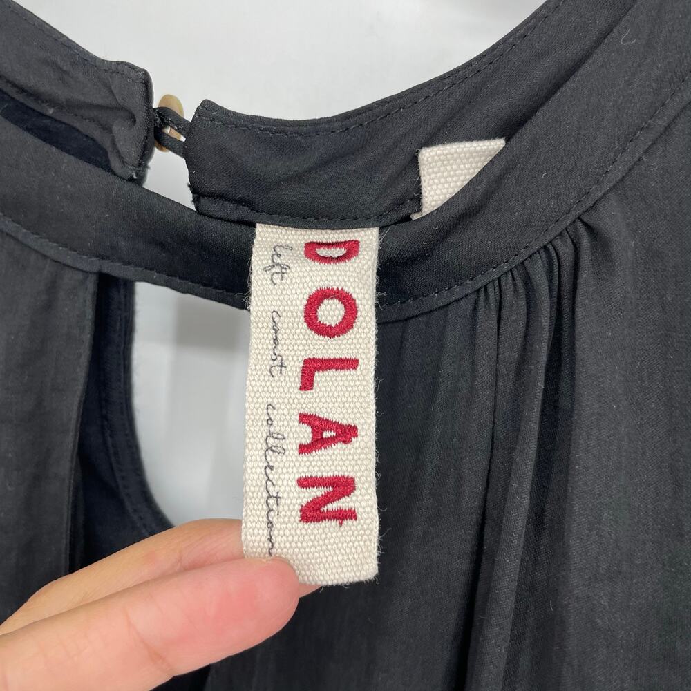 Dolan Ruffle Black Top Size Large - Picture 6 of 9
